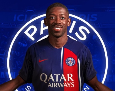 Dembele chính thức trở thành thành viên mới của PSG